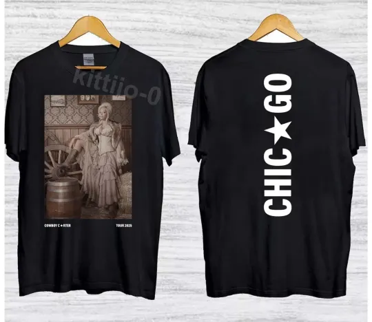 Discover SALE!!! Chicago 2025 Retro Cowboy Style Tour Shirt HOT TREND