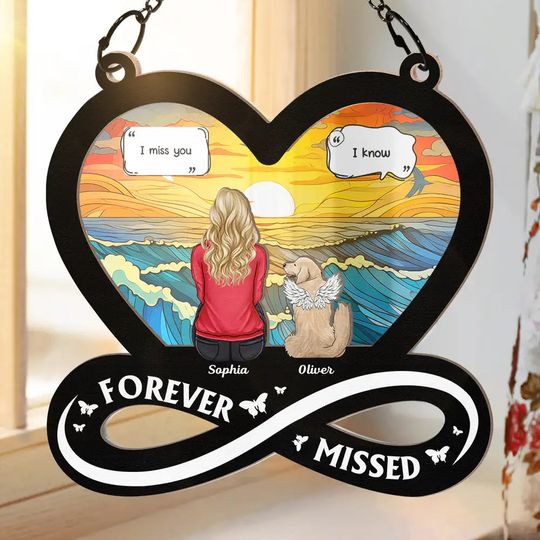 Discover I Miss You - Personalized Window Hanging Suncatcher Ornament
