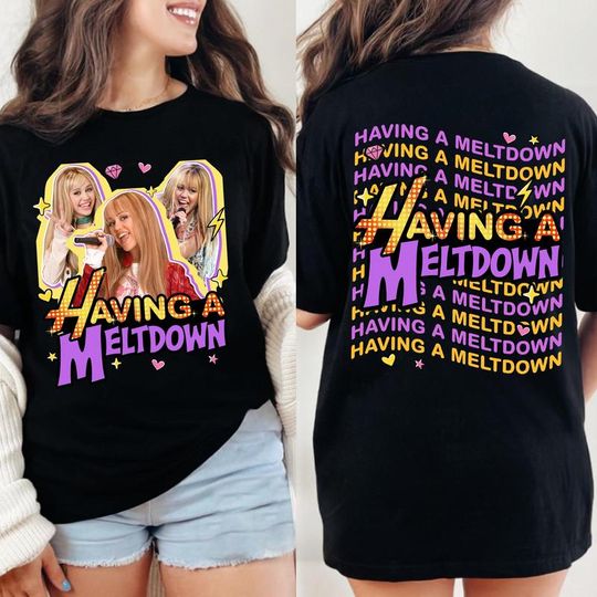 Discover Hannahh Montana Meme T-Shirt, Mental Health Humor, Sarcastic Logo Top