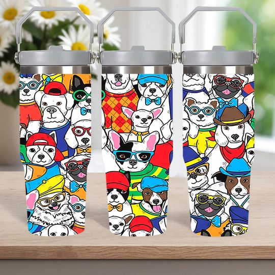 Discover 30oz Puppy Animals 30 oz Tumbler