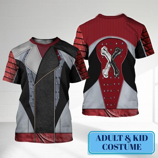 Discover Carlos De Vil Costume T-Shirt, Descendants 2 Cosplay Costume Shirt, Descendants Carlos De Vil Cosplay Tee, Halloween All Over Print Tee