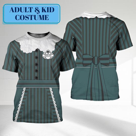 Discover Hauntedd Mansionn Costume Shirt, Maid Hauntedd Mansionn Halloween Costume For Family Group T shirt, Horror Halloween Costume Tee