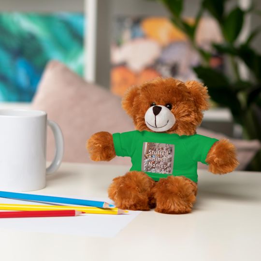 Discover Tee Stuffed Animals, Soft Toy, Plushies with T-Shirt, Unique Gift for Kids