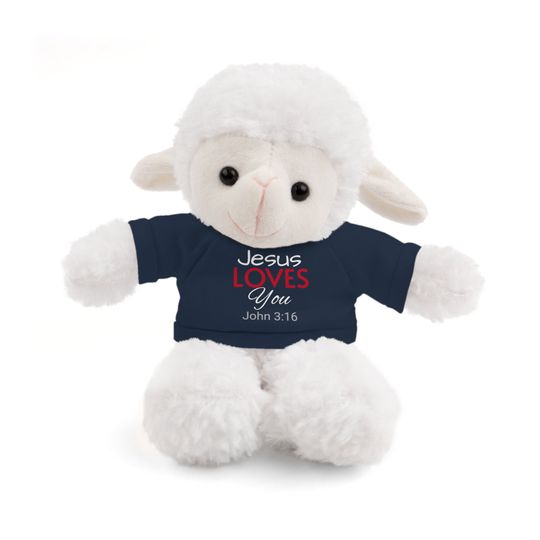 Discover JESUS LOVES YOU Stuffed Animals with Tee- John 3:16, Christian Children's Toys