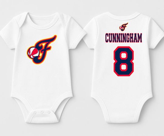 Discover Personalized Indiana Feverl Jersey Bodysuit - Baby and Kids Custom Sports Shirts - Newborn - Toddler Sizes - (Pick Name and Number)