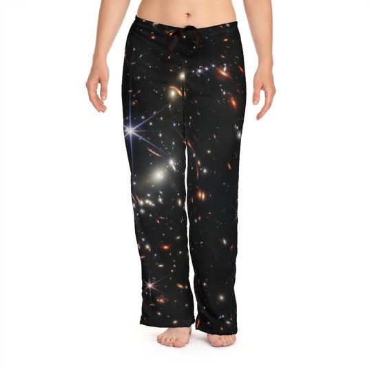 Discover First Deep Field PJ Pants JWST Image PJ's Universe Galaxy Pajama Bottoms Outer Space Sweatpants Stars Loungewear Deep Field Image Clothing