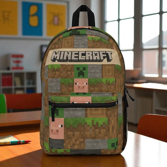Discover Minecraft Inspired Backpack