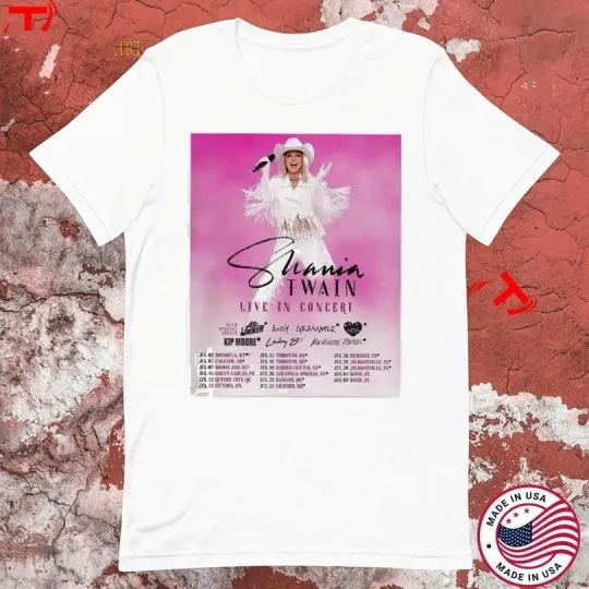 Discover Shania Twain Summer Tour 2025 Dates Live In Concert T-Shirt