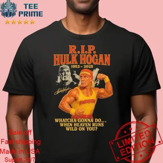 Discover NEW RIP Hulk Hogan Vintage 1953-2025 Signature T-Shirt Unisex