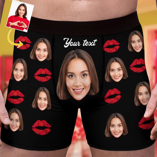 Discover Custom Muti-Face Boxer for Husband, Custom Face Underwear,Funny Wedding Gift for Bridegroom