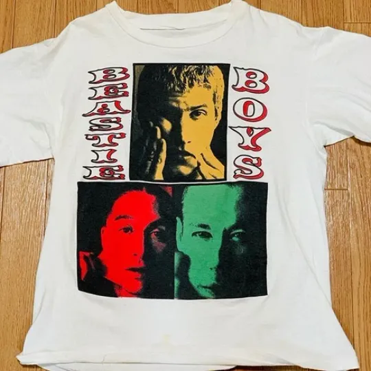 Discover Beastie Boys Band Short Sleeve Unisex White T Shirt All Size