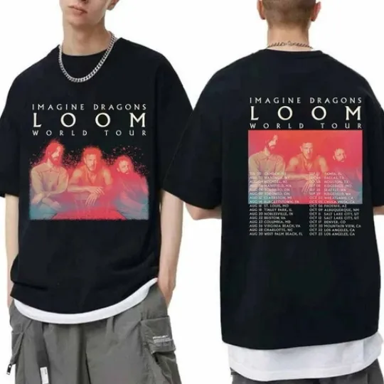 Discover Imagine Dragons Loom World Tour 2024 Shirt, Imagine Dragons 2024 T-shirt