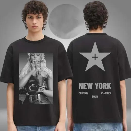 Discover Deja blue Beyoncé Tour 2025 NY Cowboy Carter T-shirt