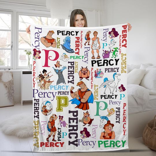 Discover Personalized Watercolor Disneyyy Herculess Blanket/Custom Megara Herculess Diva The Muses Birthday Boy/WDW Disneyyland Villain Hades Gift OGXW20