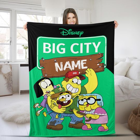 Discover Big City Greens Blanket/Disneyyy Big City Greens Throw Blanket/Bedroom Sofa Christmas Blanket/Big City Greens Bedroom Blanket OGWY07