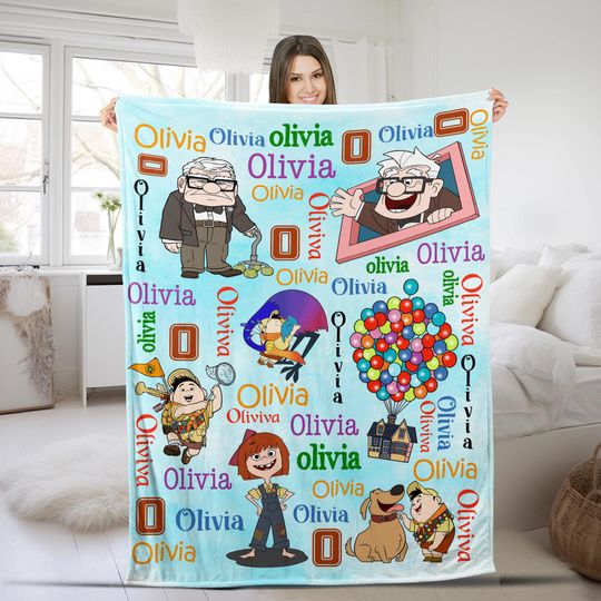 Discover Custom Disneyyy Up Movie Blanket, Adventure Is Out There Carl and Ellie Couples
