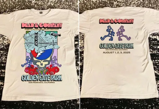 Discover Dead and Company Golden Gate Park August 1,2,3 2025 Poster