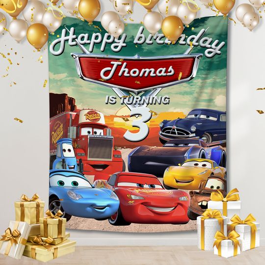 Discover carss Birthday Backdrop, carss Birthday  carss Birthday Decoration, carss Birthday Party, carss Party Decoration, carss Birthday Gift