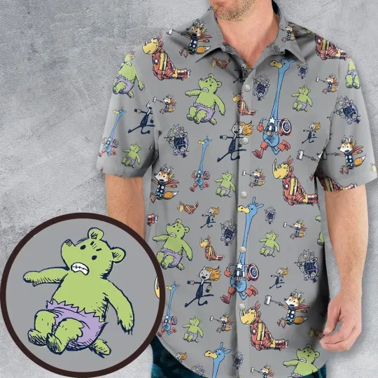 Discover Animals Assemble Avengerss Hawaiian Shirt