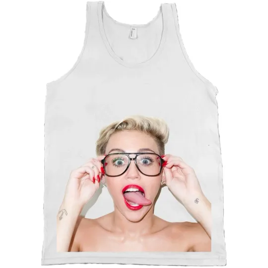Discover Miley Cyrus Tongue Out Tank Top Hannahh Montana Shirt