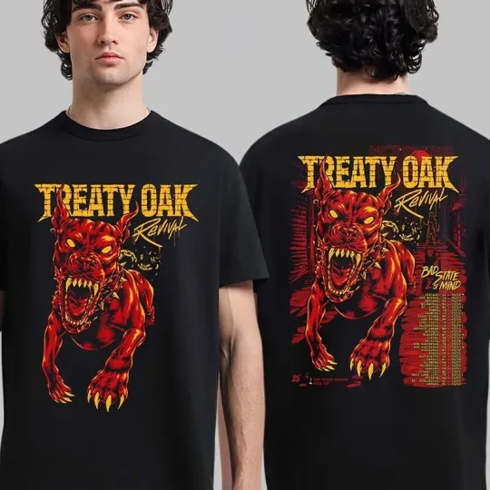Discover Treaty Oak Revival Bad State Of Mind Part 2 Tour 2025 Schedule Tour Dates Shirt