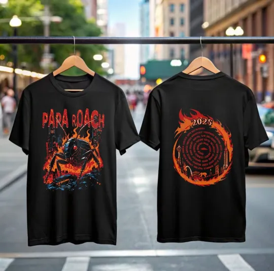 Discover Papa Roach Tour 2025 T-Shirt Rock Band Tee Infest 25th Gift