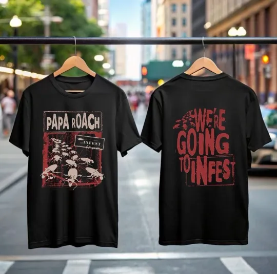 Discover Papa Roach Shirt Tour 2025 Infest Anniversary T-Shirt