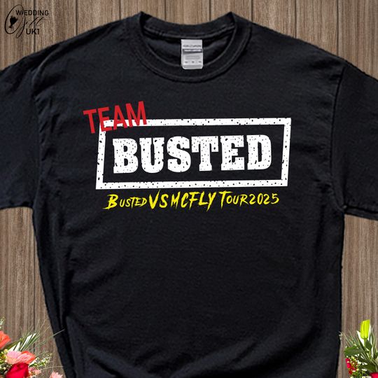 Discover Team Tour 2025 T Shirt, Band Tshirt, Busted vs McFly party Shirt, Friends Lover Gift