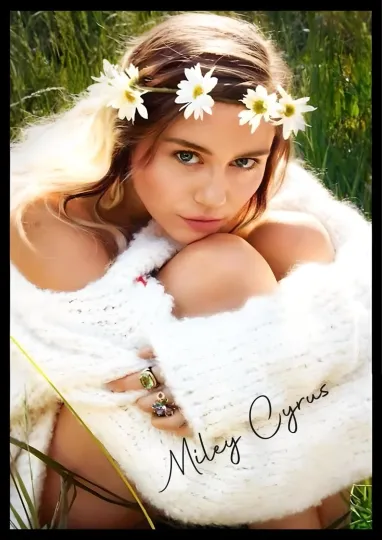Discover Miley Cyrus Music Concert Souvenir Poster