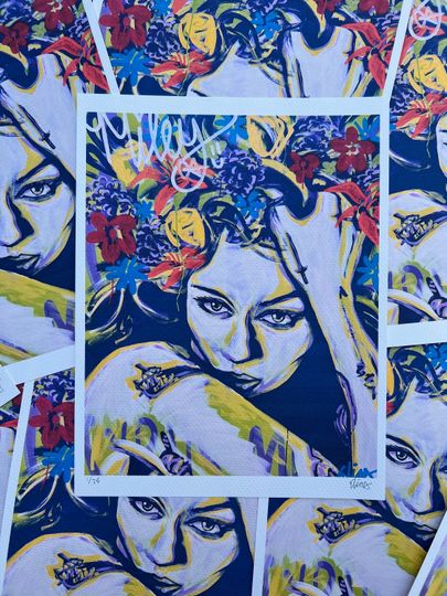 Discover Miley Cyrus Art Print Vertical Poster
