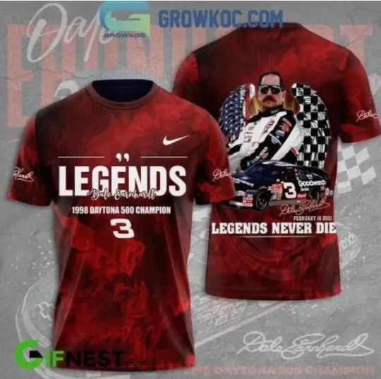 Discover Dale Earnhardt Never 3D T Shirt All Over Print