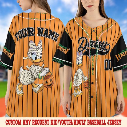 Discover Personalized Disneyyy Mickeyy&Friends Halloween Baseball Jersey