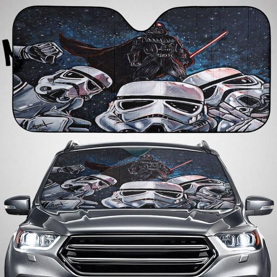 Discover Stormtrooper And Darthh Vaderr Car Sun Shade,