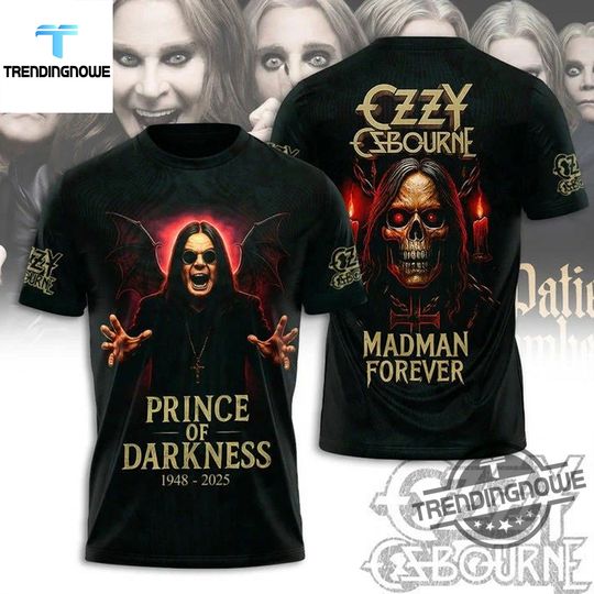 Discover Ozzy Osbourne Prince Of Darkness Madman Forever Shirt