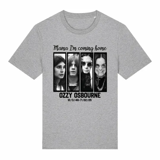 Discover Mama I'm Coming Home Ozzy Osbourne Metal Legend R.I.P 1948-2025 T-Shirt