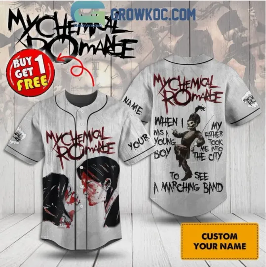 Discover My Chemical Romance I See A Marching Band Personalized Baseball Jersey