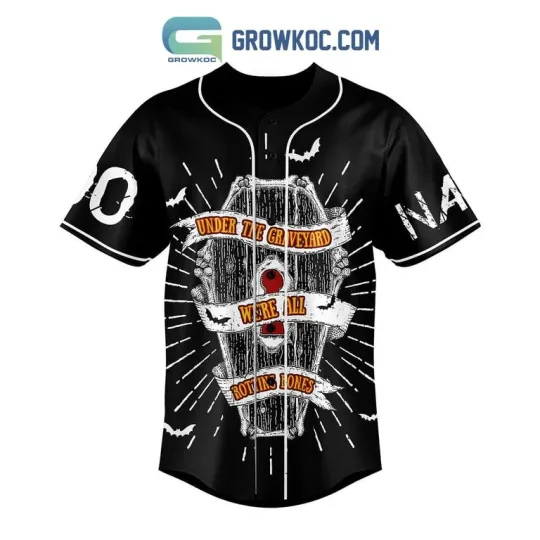 Discover Ozzy Osbourne We’re All Rotting Bones Personalized Baseball Jersey