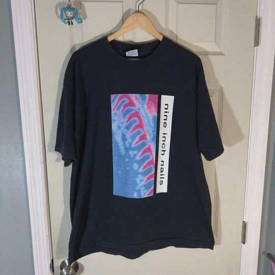 Discover Vintage Graphic Nine Inch Nails "Pretty Hate Machine" Tour 1990 T-shirt Double Side Size S-4XL