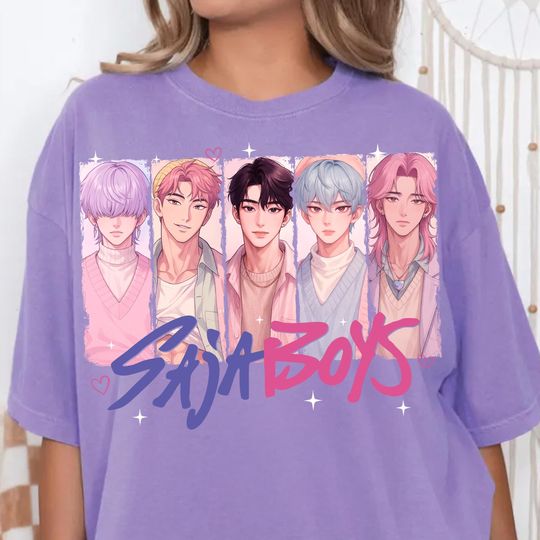 Discover Saja Boys Boy Band shirt Demon Hunters Merch