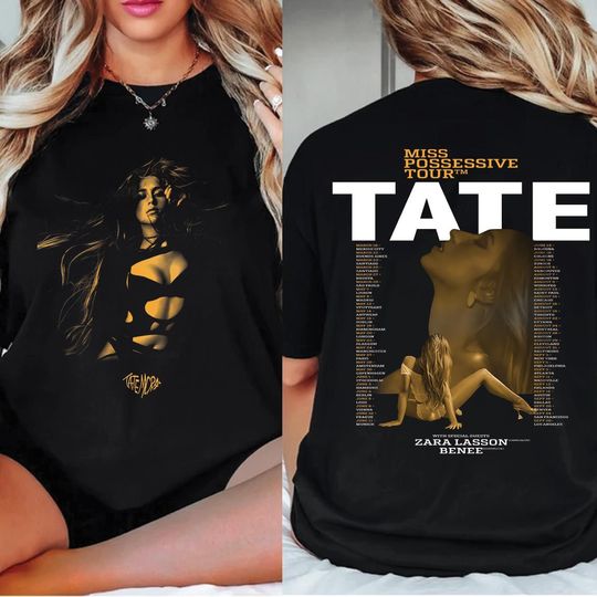 Discover Tate McRae Miss Possessive Tour 2025 Shirt, Tate McRae Concert Shirt