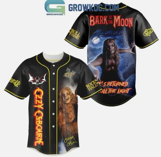 Discover Ozzy Osbourne Bark At The Moon Baseball Jersey