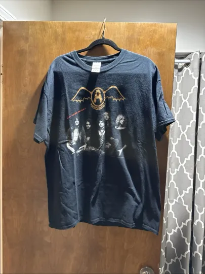 Discover VTG Aerosmith Band T Shirt Size XL  Get Your Wings Cotton Black Unisex