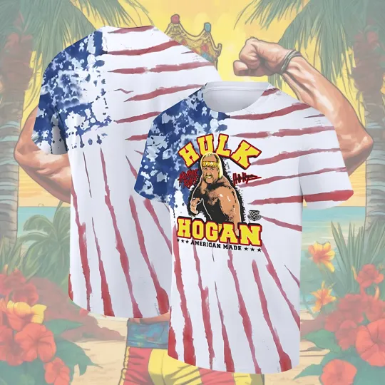 Discover Hulk-Hogan Memorial Shirt RIP Rest in Piece Brother 1953–2025 3D T-SHIRT