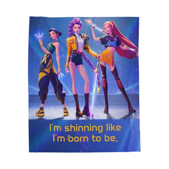 Discover Velveteen Plush Blanket, K-pop Movie Demon Hunters Soft Gift for Fans