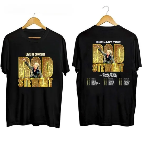 Discover Rod Stewart One Last Time Tour 2025 T-shirt