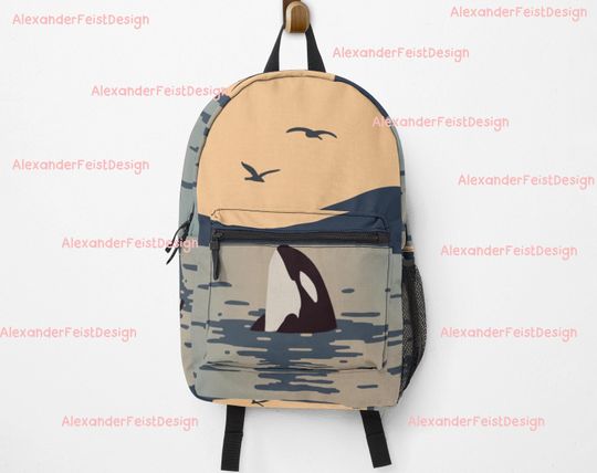 Discover Killer Whale Orca Backpack, Killer Whale Backpacks, Dolphin School Backpack