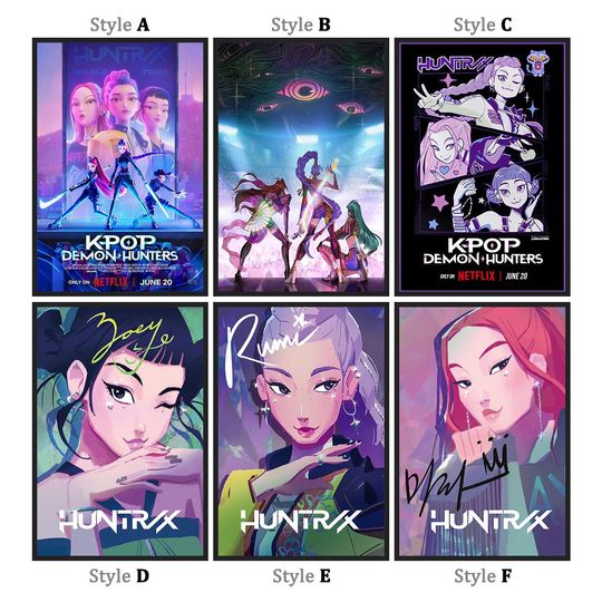 Discover K-POP Demon Hunters Movie Poster, K-POP Demon Hunters 2025 Anime Posters,  Collectibl Room Decor, Wall art, Gifts for him