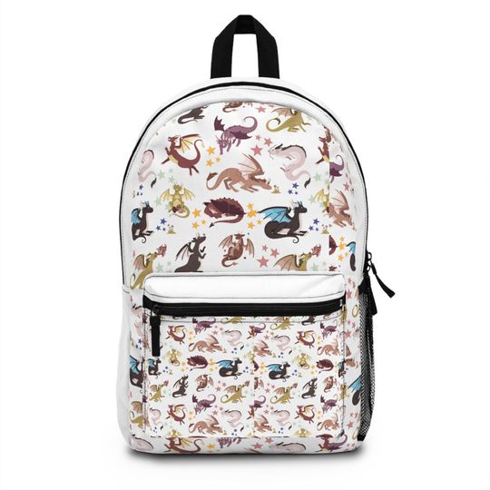 Discover Fantasy Dragons Backpack | Cute School Bag | Dragn Patterned Daypack