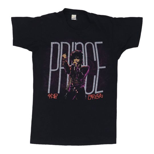 Discover Vintage 1985 Prince and The Revolution Pur Rain Tour T-Shirt