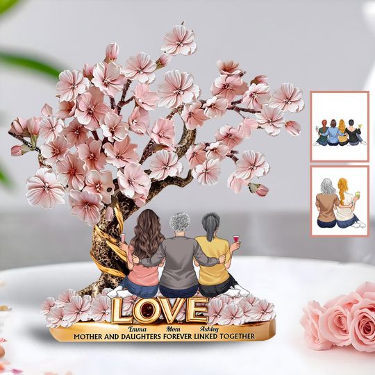 Discover Mother And Daughters Forever Linked Together Acrylic Plaque